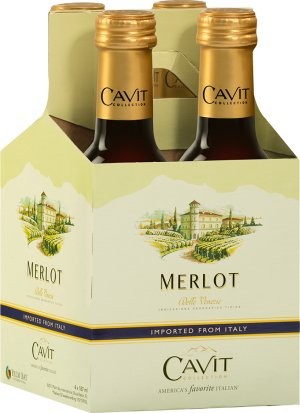 Cavit Merlot 4pk NV - Little Bros. Beverage Outlet