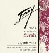Frey - Syrah Redwood Valley Organic 2022 (750ml) (750ml)