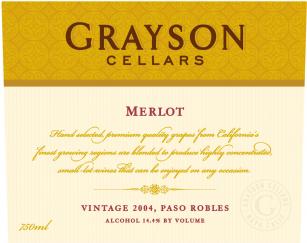 Grayson - Merlot Paso Robles 2023 (750ml) (750ml)