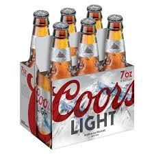 Coors Light 7 Oz 6 Pack Nr 6pk (6 pack 7oz bottle) (6 pack 7oz bottle)