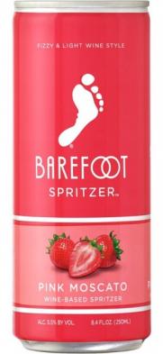 Barefoot - Pink Moscato Spritzer NV (4 pack 250ml cans) (4 pack 250ml cans)