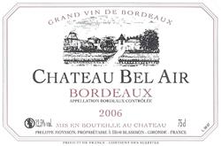 Chateau Bel Air - Bordeaux 2020 (750ml) (750ml)