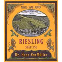 Dr Hans Von Muller - Riesling Spatlese 2023 (750ml) (750ml)