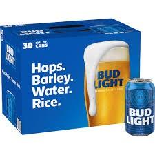Bud Light 30 Pack Can 30pk (30 pack 12oz cans) (30 pack 12oz cans)