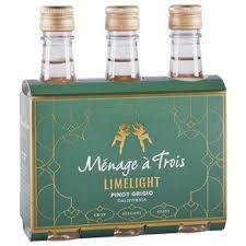 Folie A Deux Menage-a-trois Limelight Pinot Grigio 3pk NV (3 pack 187ml) (3 pack 187ml)