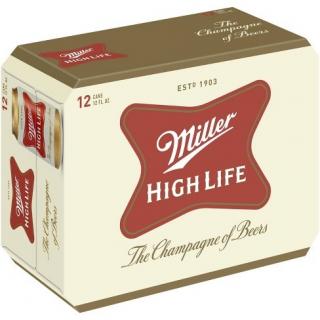 Miller High Life 12 Pk Can 12pk (12 pack 12oz cans) (12 pack 12oz cans)