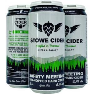 Stowe Cider Safety Meeting 4pk 4pk (4 pack 16oz cans) (4 pack 16oz cans)