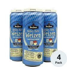 Tucher Helles Hefe Weizen 4pk 4pk (4 pack cans) (4 pack cans)