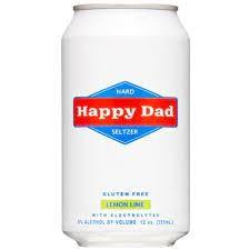 Happy Dad Lemon Lime Hard Seltzer 12pk 12pk (12 pack 12oz cans) (12 pack 12oz cans)